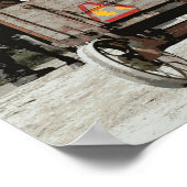 Amish Boy Waves Poster (Hoek)