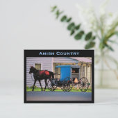 Amish Buggy Briefkaart (Staand voorkant)