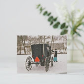 Amish Buggy-Briefkaart Briefkaart (Staand voorkant)