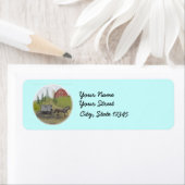 Amish Buggy étiquettes de visite (En situation)