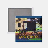 Amish Buggy Magnet Magneet (Voorkant / Achterkant)