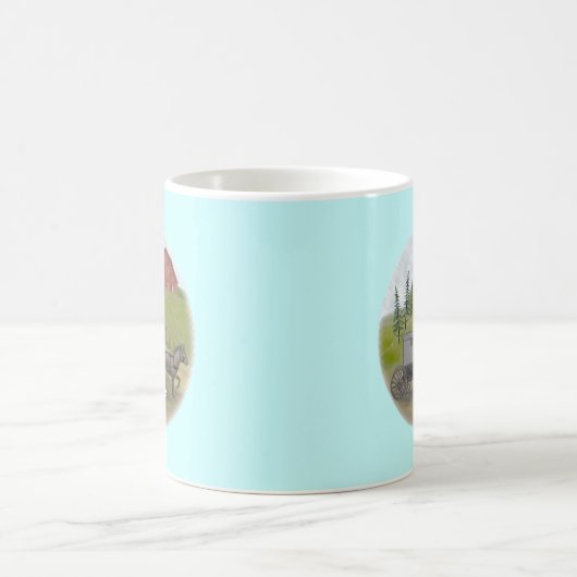 Amish Buggy Mug de visite (Centre)