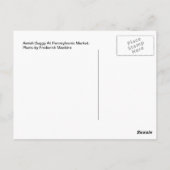Amish Buggy op Pennsylvania Market Briefkaart (Achterkant)