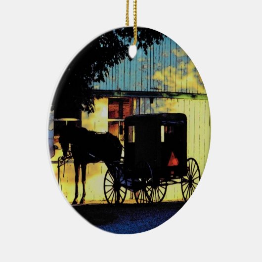 Amish Buggy Ornament (Rechts)