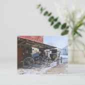 Amish Buggy Port Briefkaart (Staand voorkant)