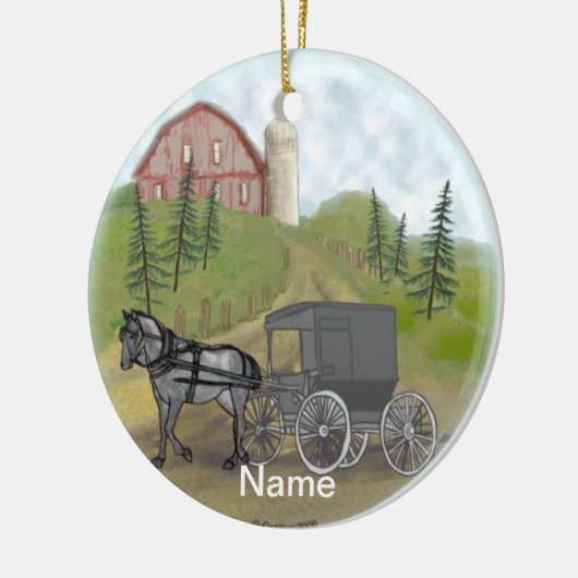 Amish Buggy Return ornament (Links)