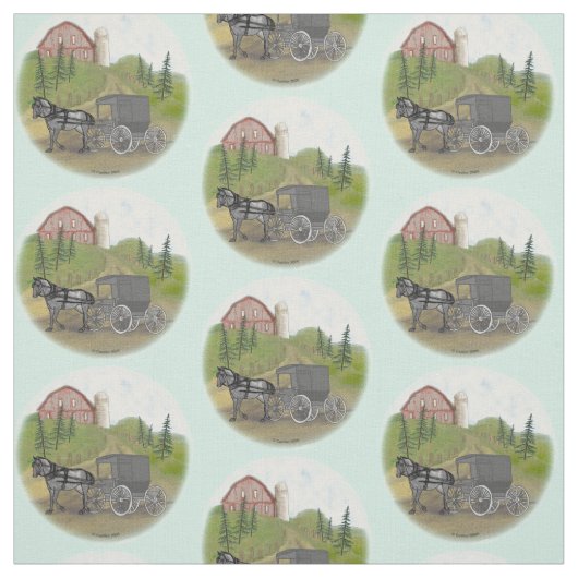 Amish Buggy Return Stof (Swatch)