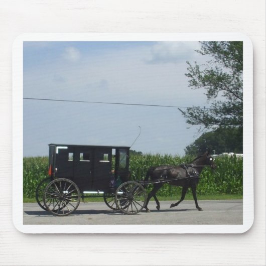Amish buggy-rit muismat (Voorkant)