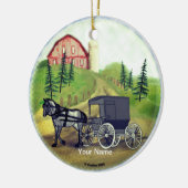 Amish Buggy terugkerende ornament (Links)