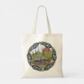 Amish Buggy Visiting canvas tas (Achterkant)