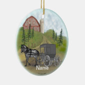 Amish Buggy Visiting ornament (Rechts)