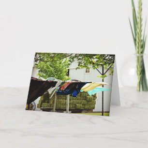 Amish Clothing and Hay Blank Inside Kaart