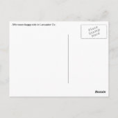 Amish Country Briefkaart (Achterkant)