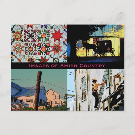 Amish Country Briefkaart (Voorkant)