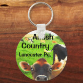 Amish Country Cows! Lancaster Sleutelhanger (Voorkant)