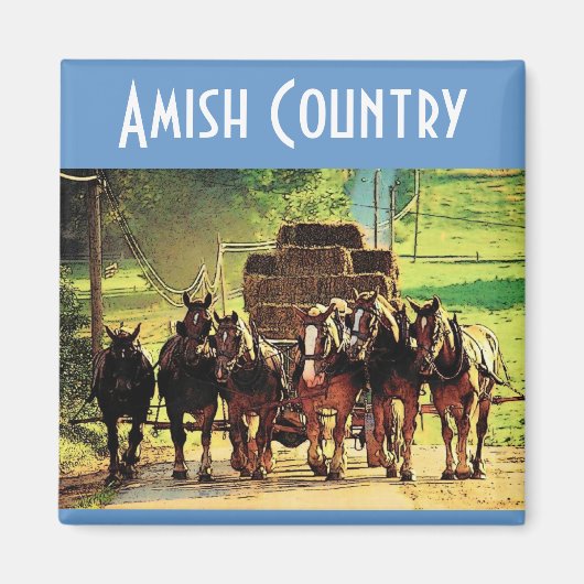 Amish Country Magnet Magneet (Voorkant)