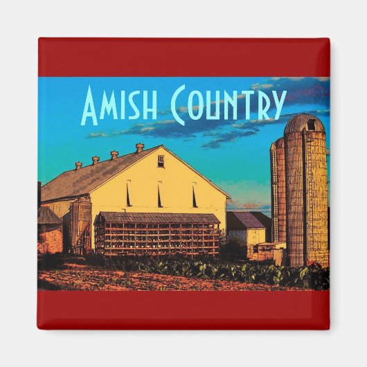 Amish Country Magnet Magneet (Voorkant)