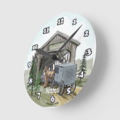 Amish Covered Bridge Ronde Klok (Hoek)