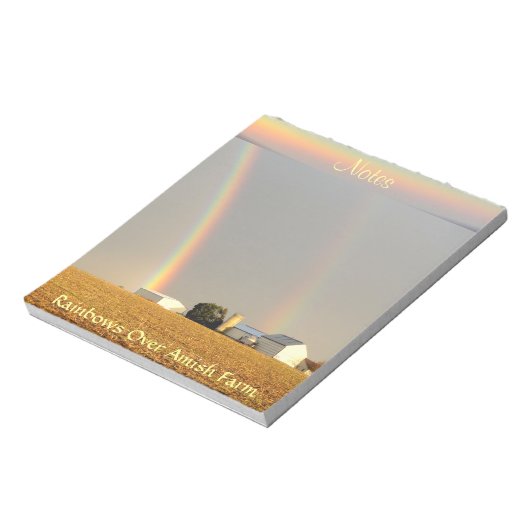 Amish Double Arc En Ciel ! Bloc-note (Tourné)