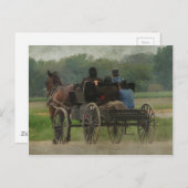 Amish Family Outing Briefkaart (Voorkant / Achterkant)