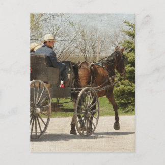 Amish Family Rubriek Home Briefkaart