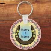 Amish Flower Hoefijzer sleutelhanger (Voorkant)