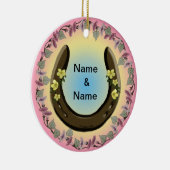 Amish Flower Horseshoe ornement (Droite)