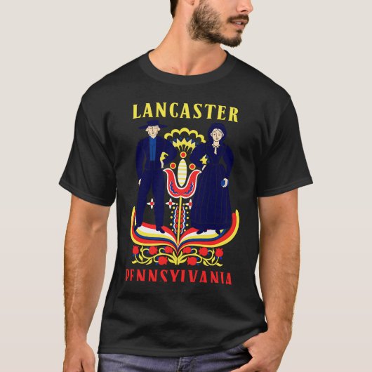 Amish Folklore Lancaster Pennsylvania T-shirt (Voorkant)