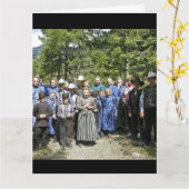 AMISH FUNNY BIG BIRTHDAY KAART (Gele Bloem)