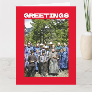 AMISH FUNNY CHRISTMAS Carte de voeux