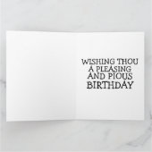 AMISH FUNNY GRANDE CARTE DE SALUT D'ANNIVERSAIRE (Intérieur)