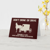 Amish - geen drink of schijf kaart (Gele Bloem)