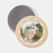 Amish Girl Bonnet Magneet (Voorkant / Achterkant)