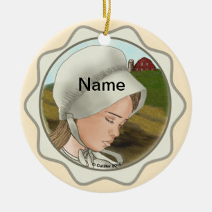 Amish Girl Bonnet ornement