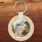 Amish Girl Bonnet Sleutelhanger (Voorkant)