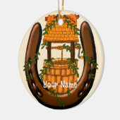 Amish Hoefijzer wenst goed ornament (Links)