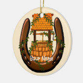 Amish Hoefijzer wenst goed ornament (Links)