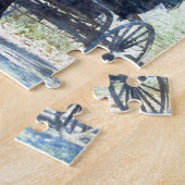 Amish Horse and Buggy Birdie Texture Legpuzzel (Zijkant)
