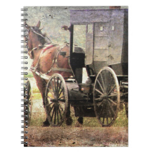 Amish Horse and Buggy Notitieboek