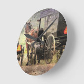 Amish Horse and Buggy Ronde Klok (Hoek)
