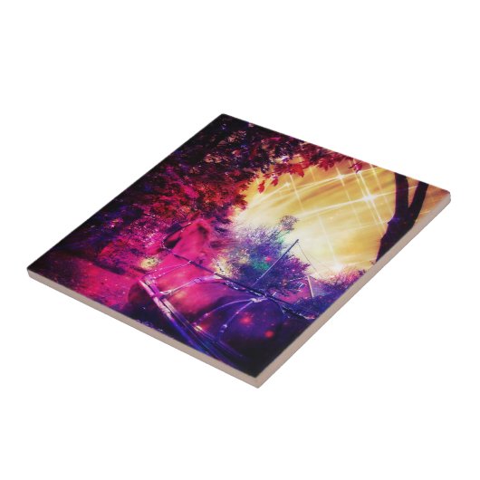 Amish Horse and Buggy, Space Edit Tegeltje (Zijkant)