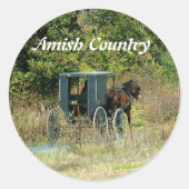 Amish Horse & Buggy Sticker (Voorkant)
