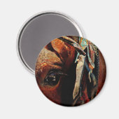 Amish Horse Eye Magneet (Voorkant / Achterkant)