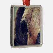 Amish Horse Metalen Ornament (Rechts)