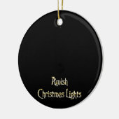 Amish kerstlampjes keramisch ornament (Links)