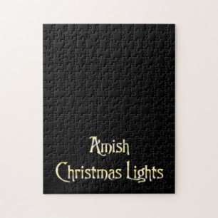Amish kerstlampjes legpuzzel