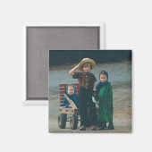 Amish Kinder Lancaster County PA magneet (Voorkant / Achterkant)
