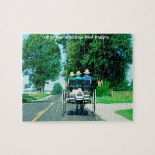 Amish koets Indiana. Legpuzzel