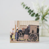 Amish Loading Buggy Briefkaart (Staand voorkant)