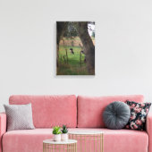Amish melkvee canvas afdruk (Insitu (Woonkamer))